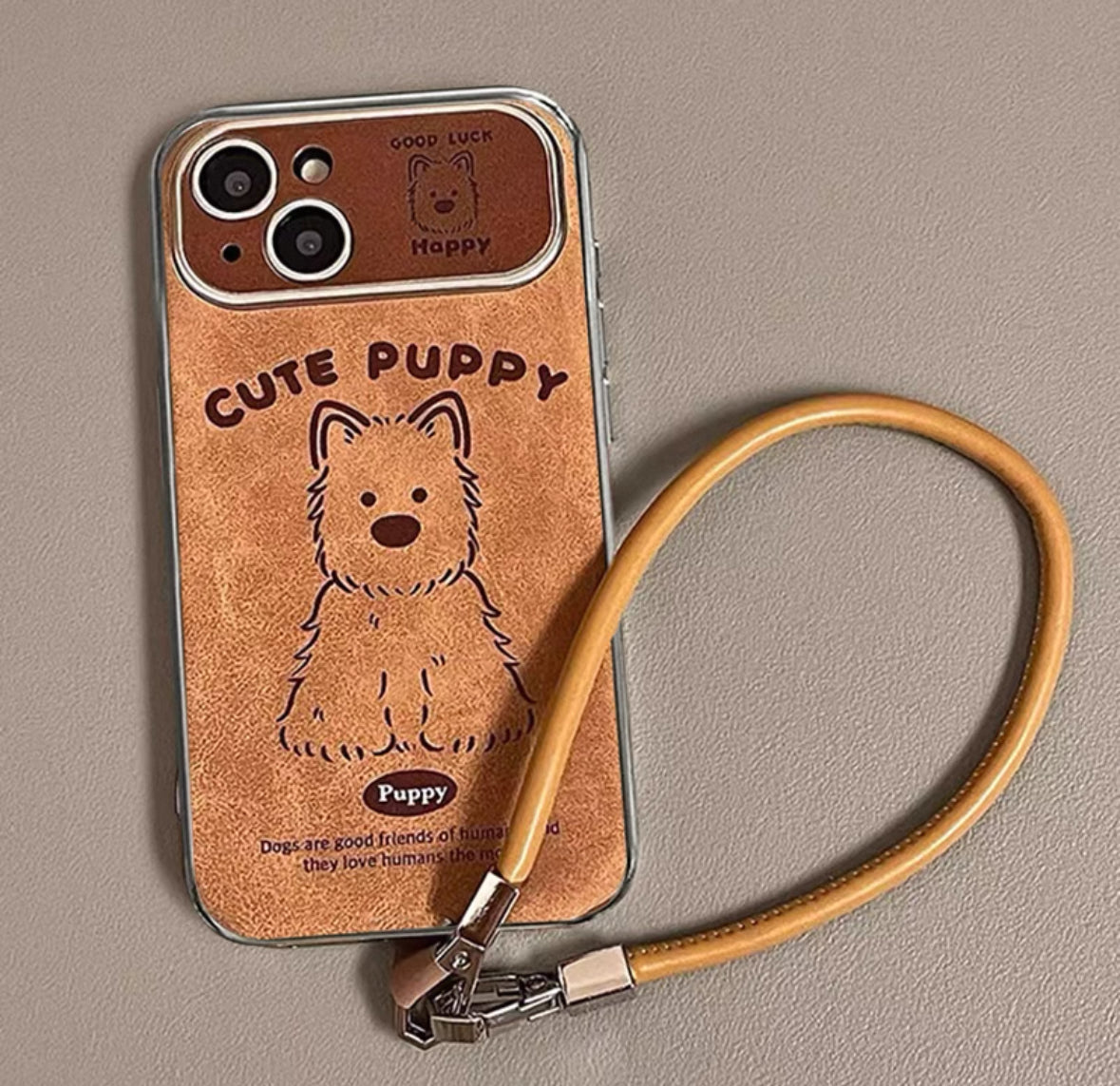 可愛らしいウエストハイランドホワイトテリアのスマホケース(An adorable West Highland White Terrier phone case)(SJK011)