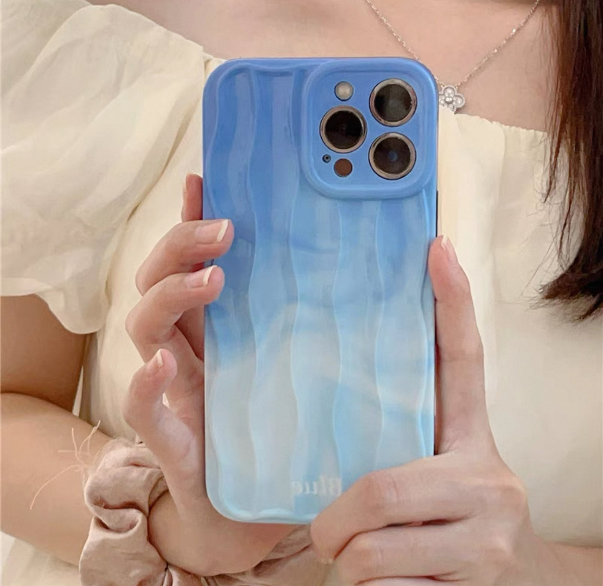 青空デザインのスマホケース(Sky - blue themed phone case)(SJK010)