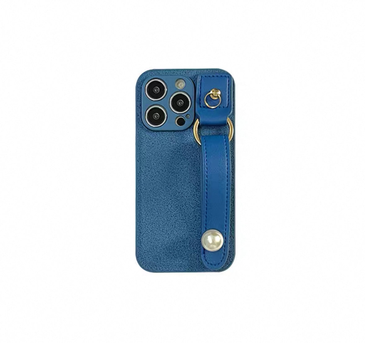 ニッチなヴィンテージ革柄真珠スマホケース(Niche Vintage Leather - Grain Pearl Phone Case)(SJK020)