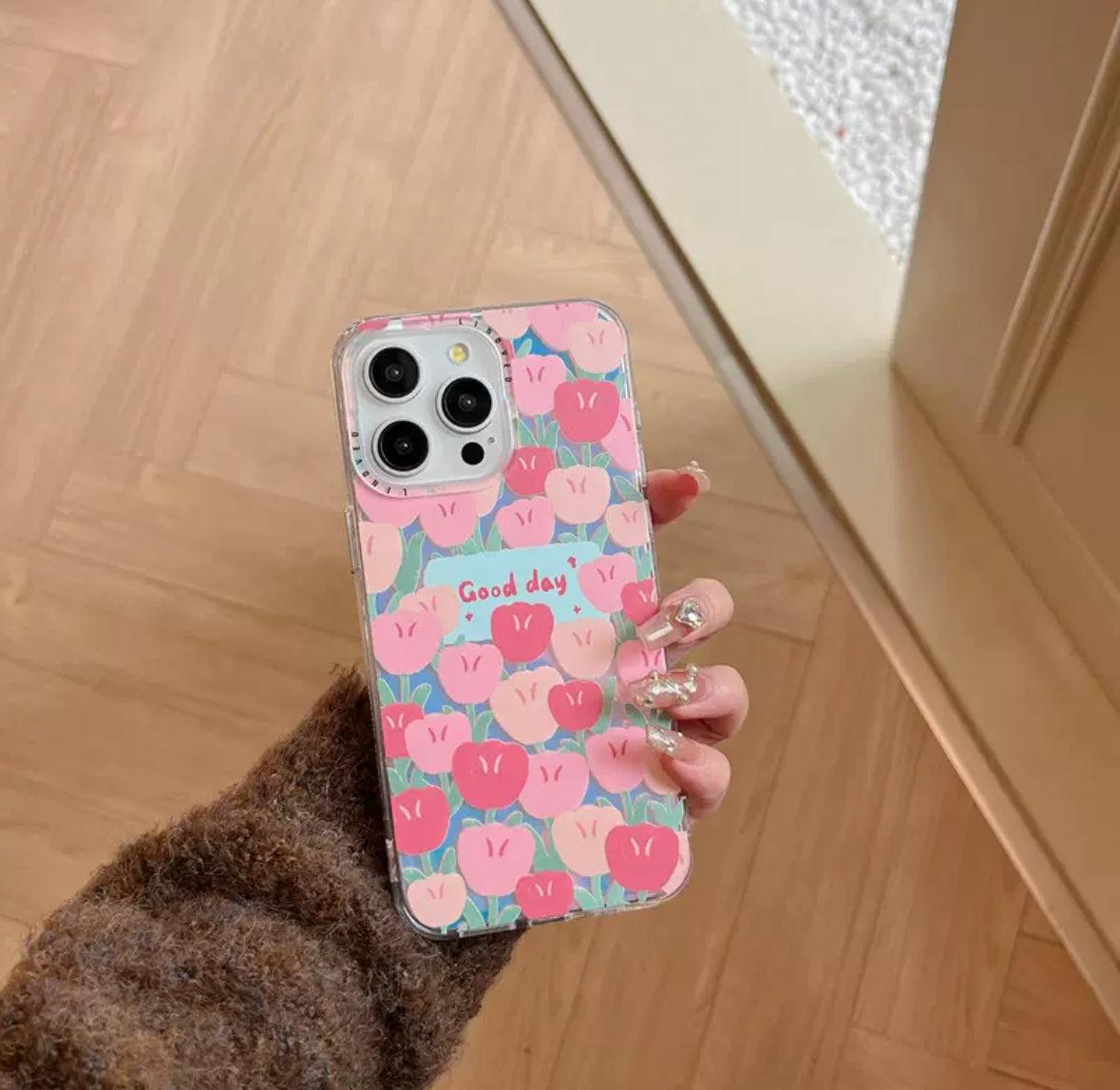 素敵な一日をテーマにしたスマホケース(A phone case themed with a wonderful day)(SJK009)