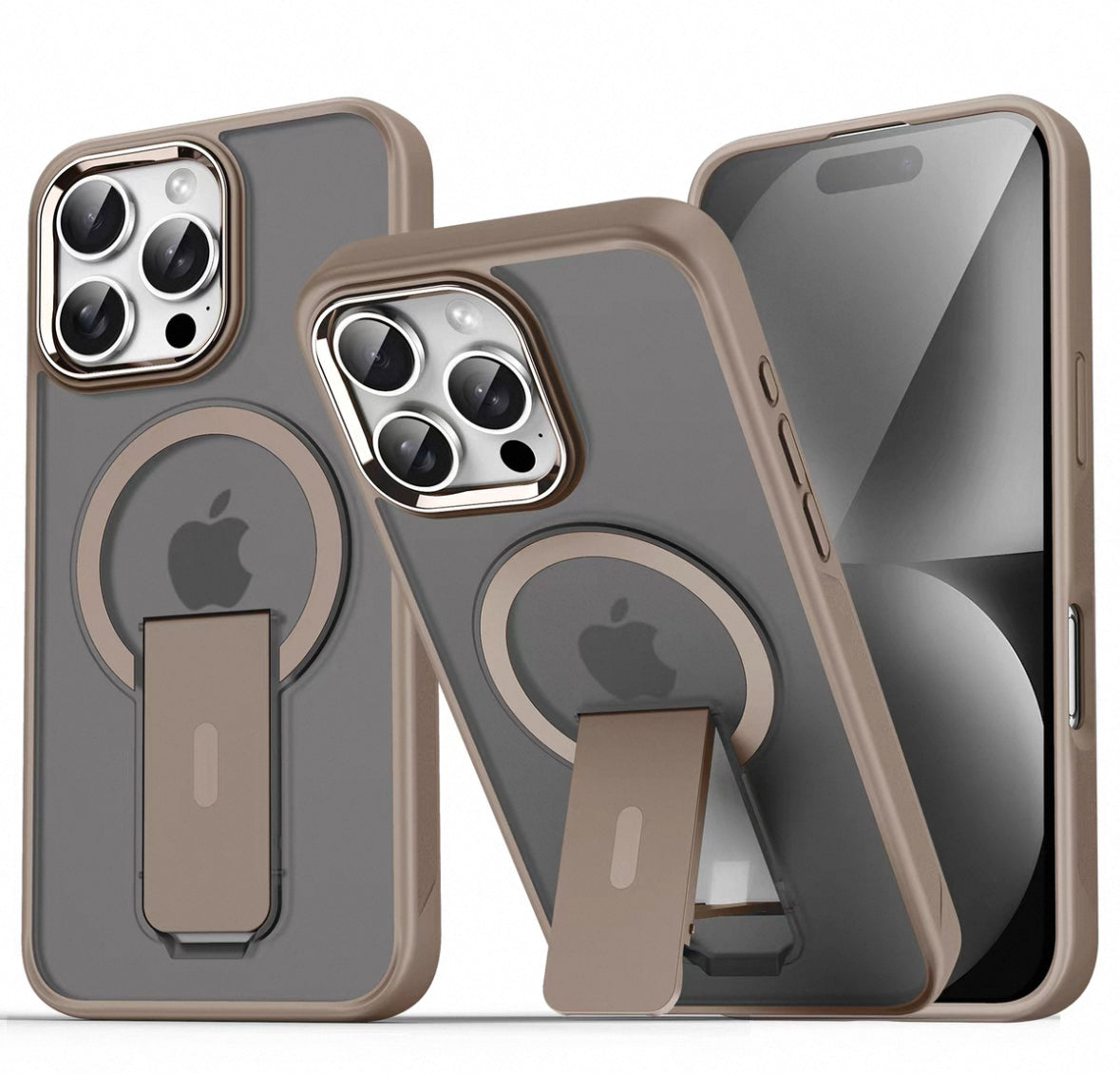 砂漠ゴールドカラーのマグネット付きマット加工スマホケース (Desert - gold - colored magnetic matte - finished phone case)(SJK065)