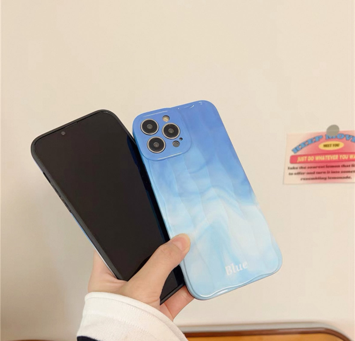 青空デザインのスマホケース(Sky - blue themed phone case)(SJK010)