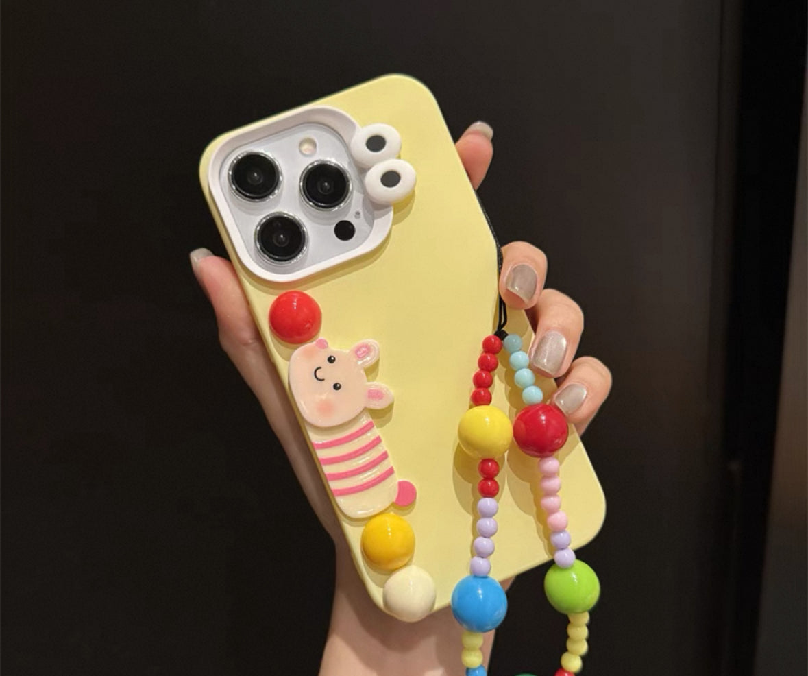 可愛らしい立体の小動物のスマホケース(Cute three - dimensional animal phone case)(SJK016)