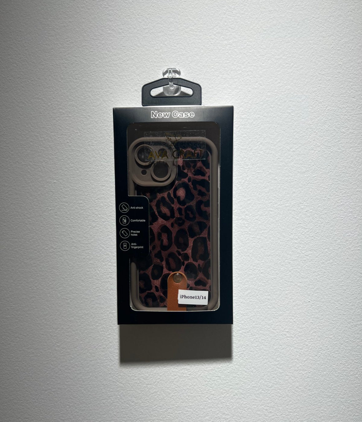 秋冬向けのヒョウ柄スマホケース ( Autumn and winter leopard - print phone case)(SJK025)