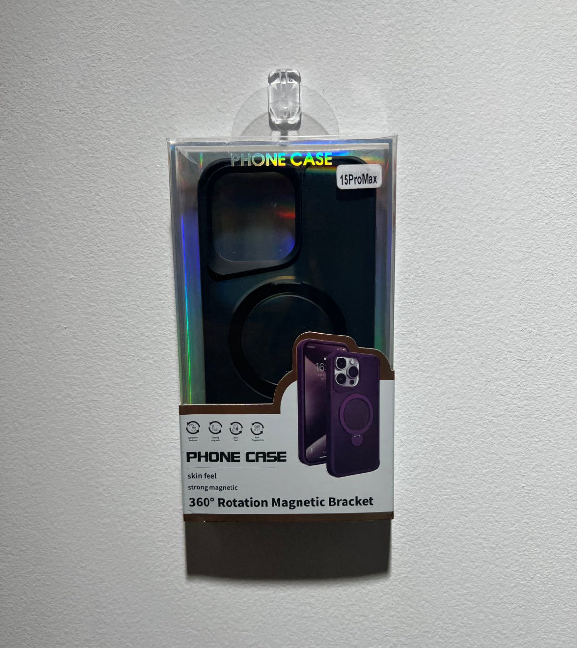 マルチファンクションマグネット付きスマホケース ダークバイオレットカラー (Multifunctional magnetic phone case in Dark Violet)(SJK066))