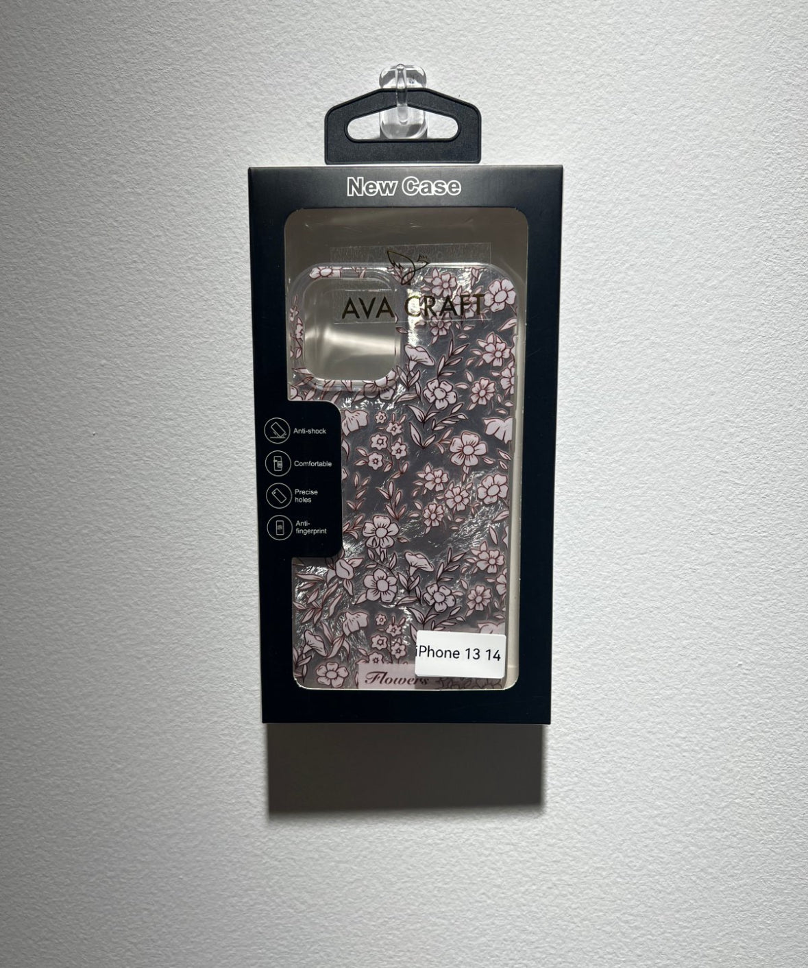 高級感溢れる銀色の一面に小さな花柄が施されたスマホケース (Luxurious silver phone case featuring an all - over pattern of small blossoms)(SJK032))