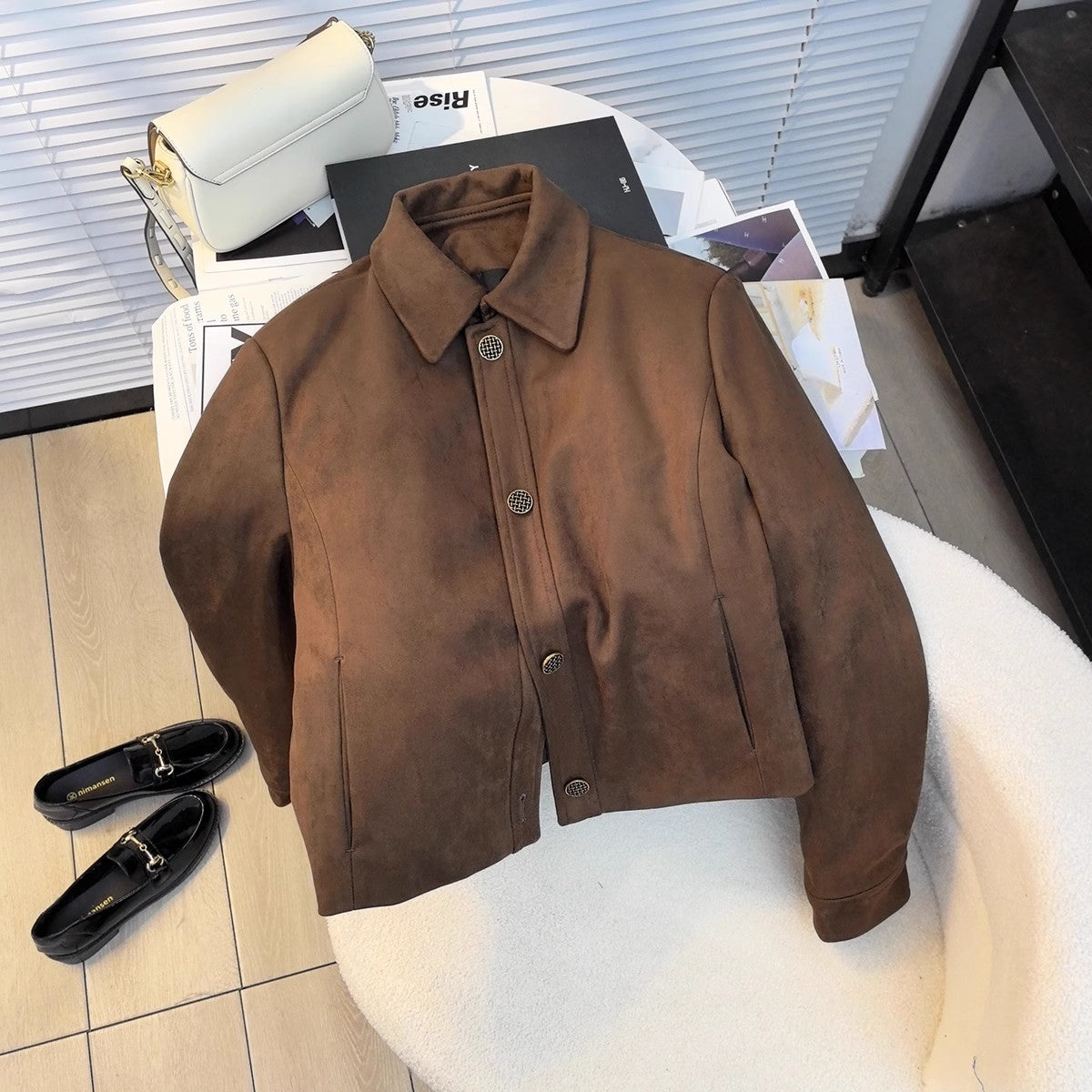 スエードのメイラードジャケットですThis is a suede mailed jacket.