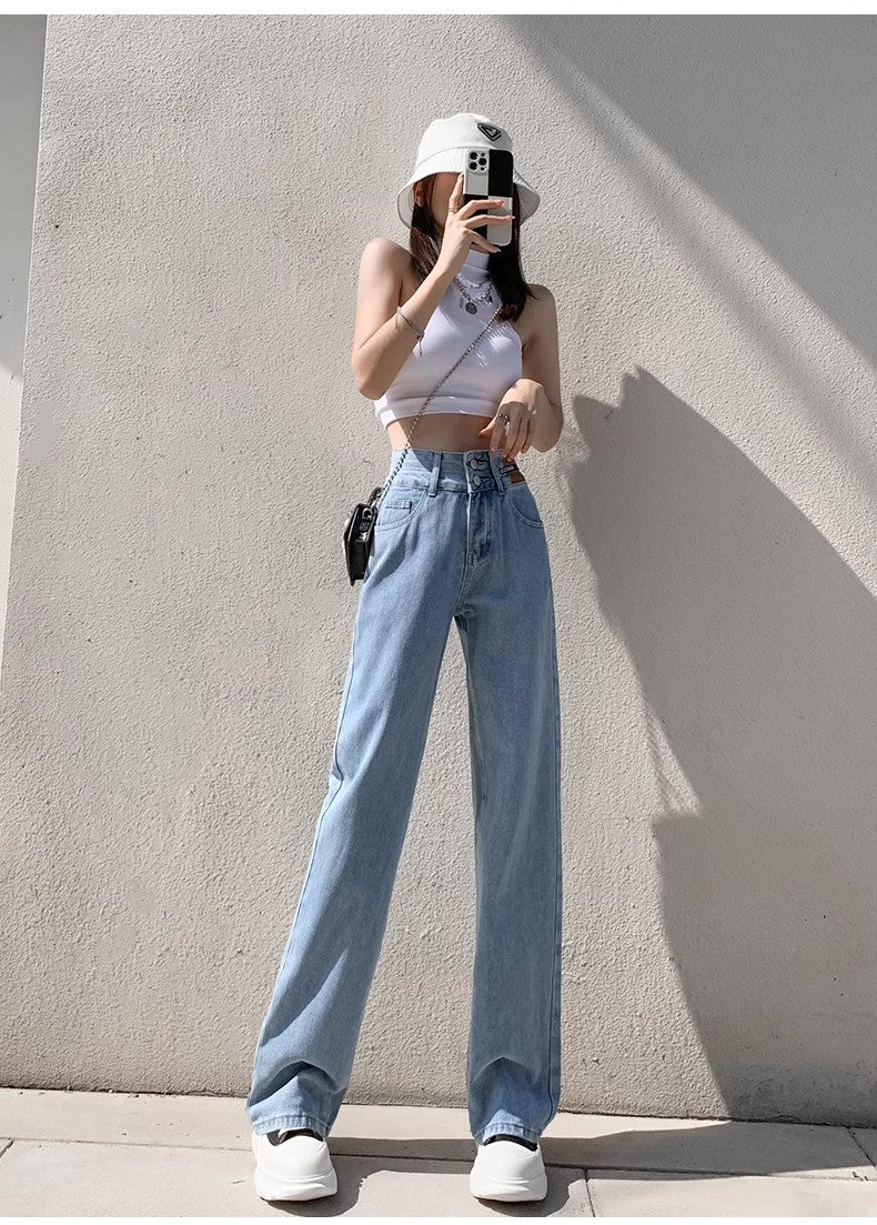 ゆったりとしたストレートパンツLoose straight-leg pants