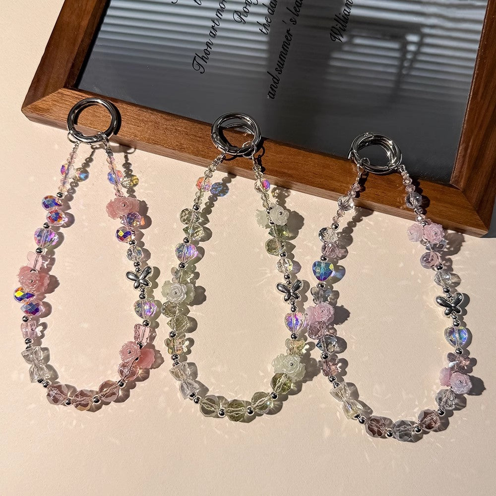 夜光のバラのストラップですLuminous rose mobile phone chain