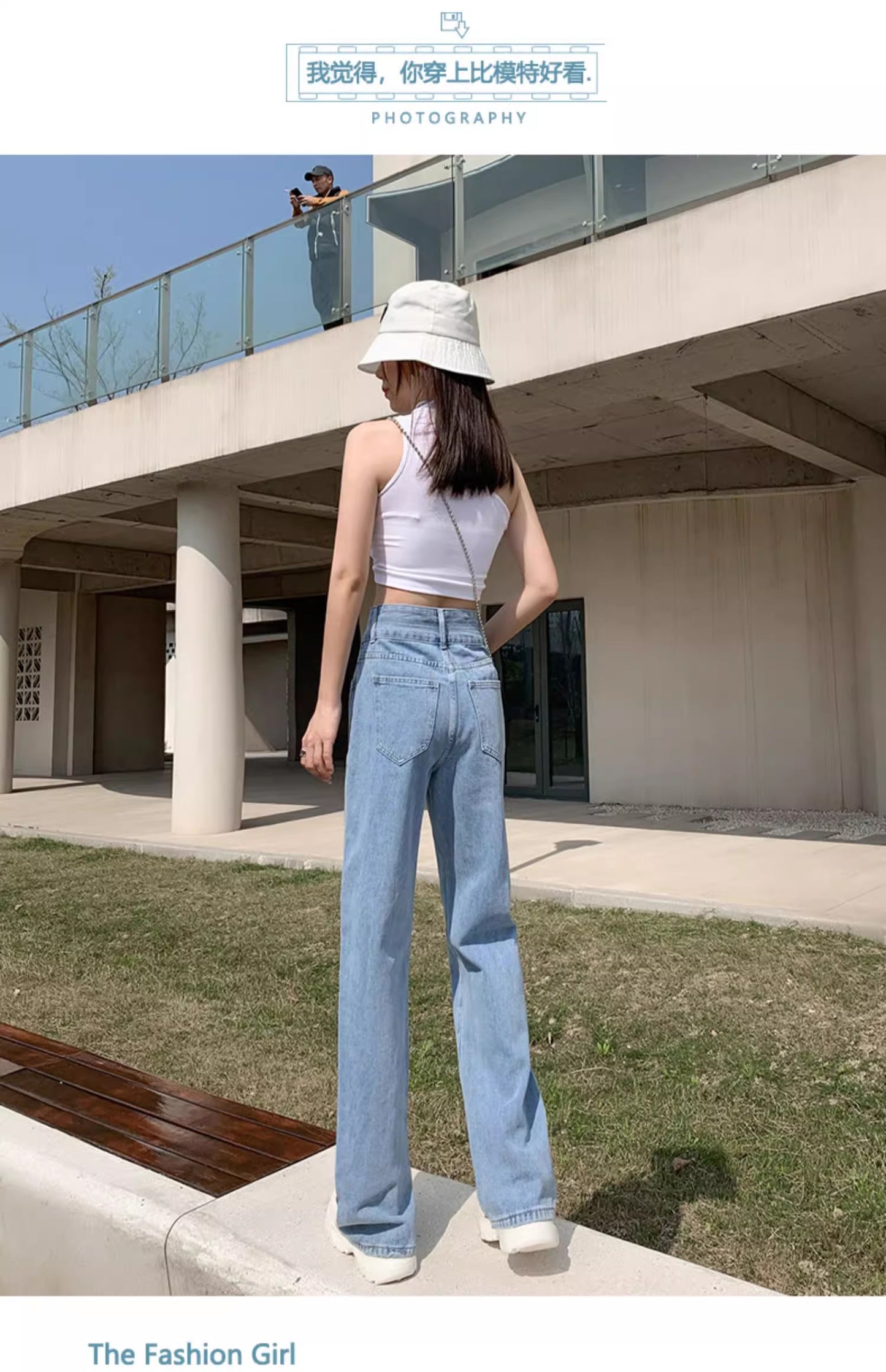 ゆったりとしたストレートパンツLoose straight-leg pants