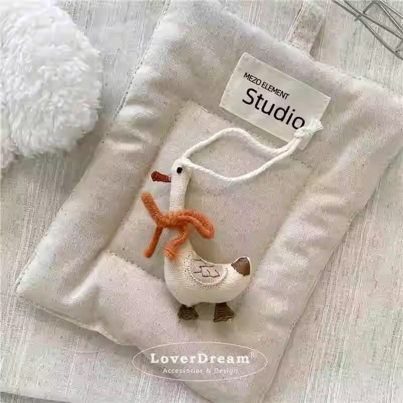 質感の布でこぐま白鳥わんこですFabric bear, swan and puppy