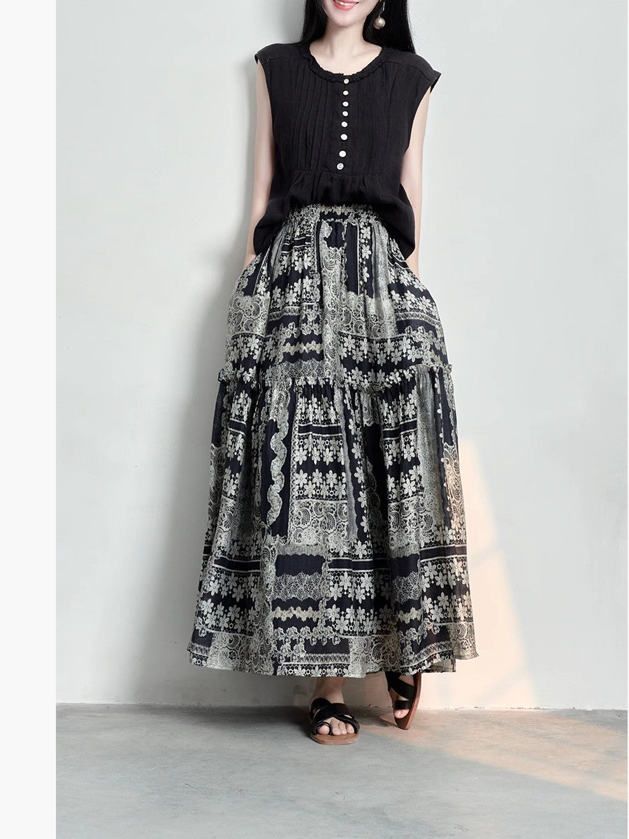 ボヘミアンペリス柄のリゾートドレスですBohemian Peris striped vacation dress