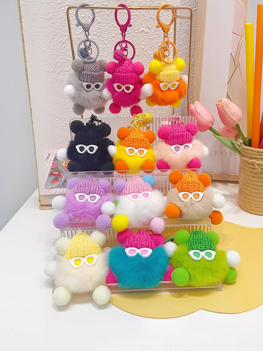 メガネ付きススワタリチャームRed swattari charm with glasses (red/red glasses)