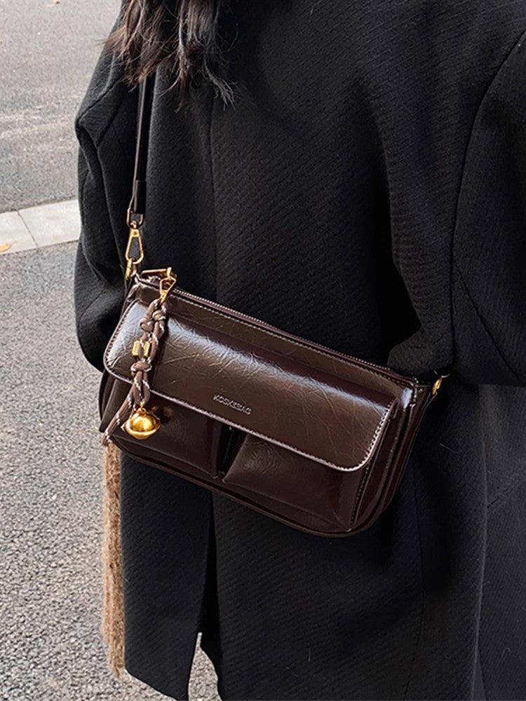 ヴィンテージメイラードのバッグですRetro Maillard bag