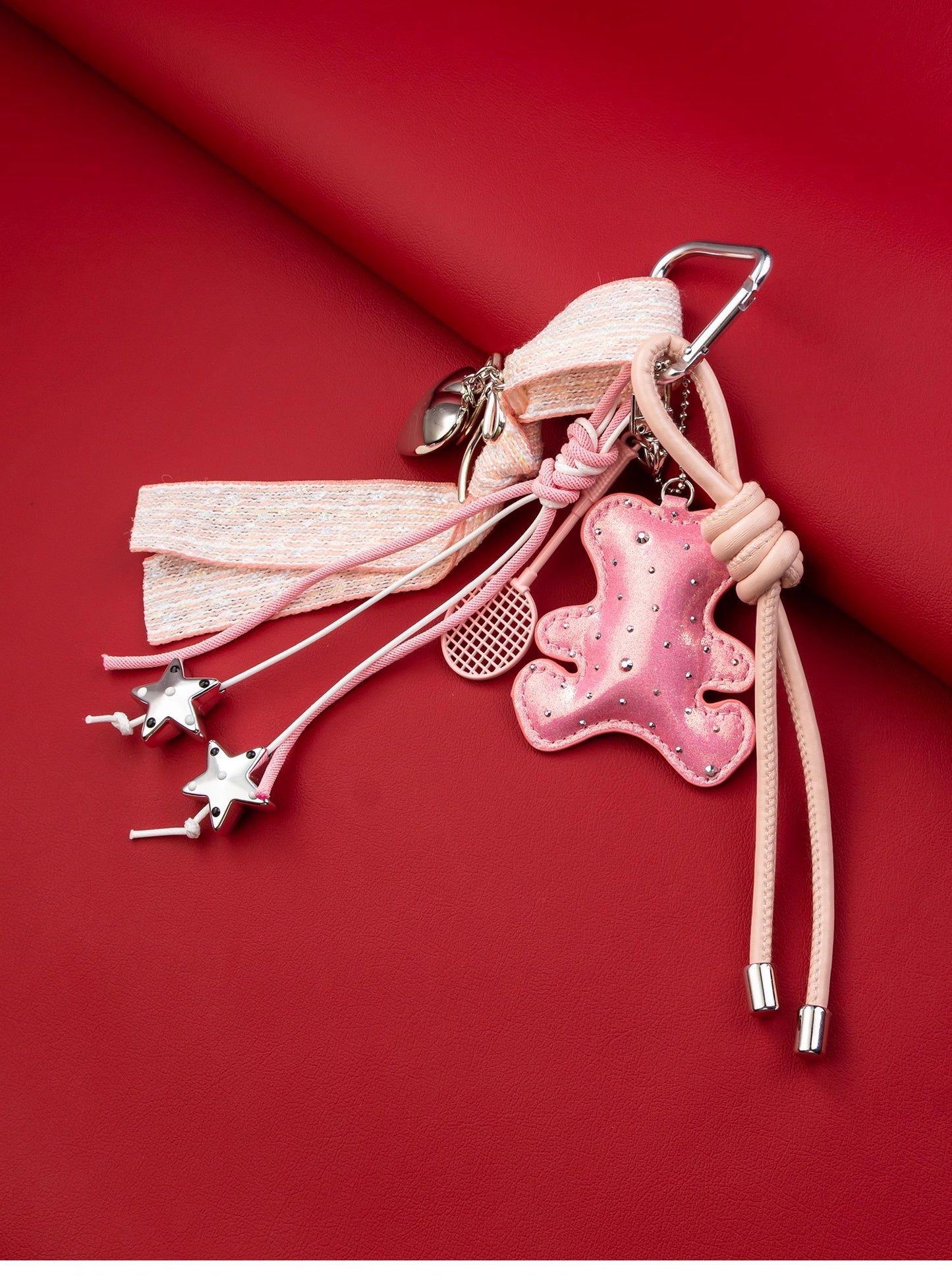 レザーコードハートチャームLeather cord heart charm