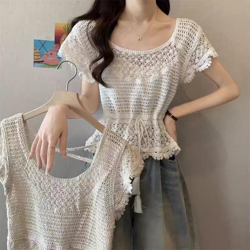 ニット半袖Knit sleeve