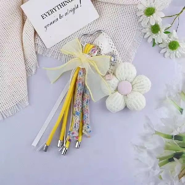 リボンフラワーチャームRibbon flower charm