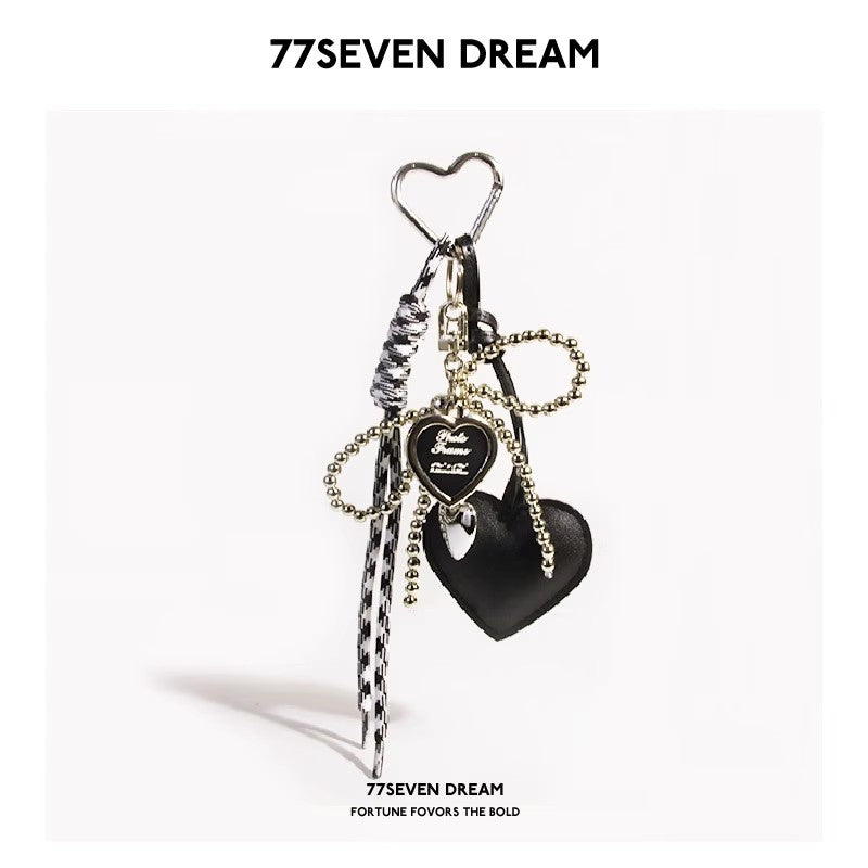 PUハートチャーム(黒)Pu heart charm (black)
