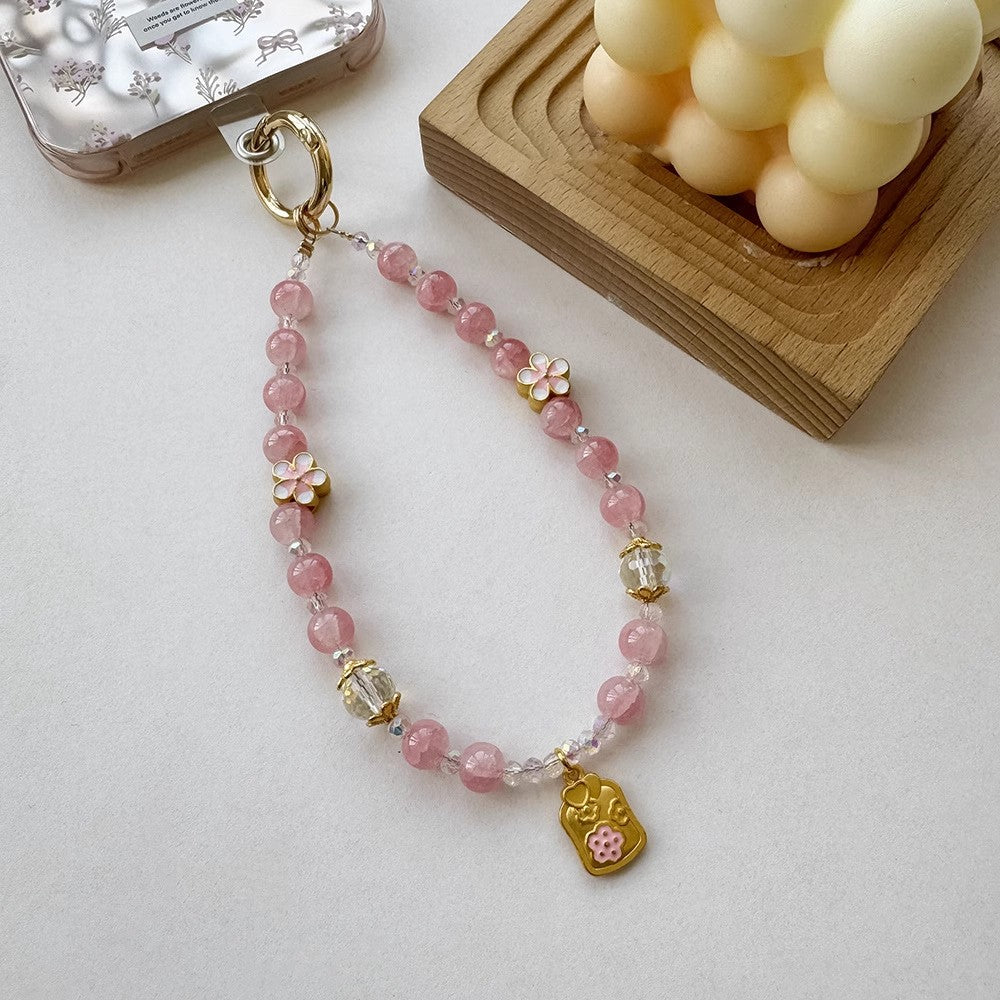 桃のお守り携帯ストラップPeach Blossom Charm mobile phone pendant