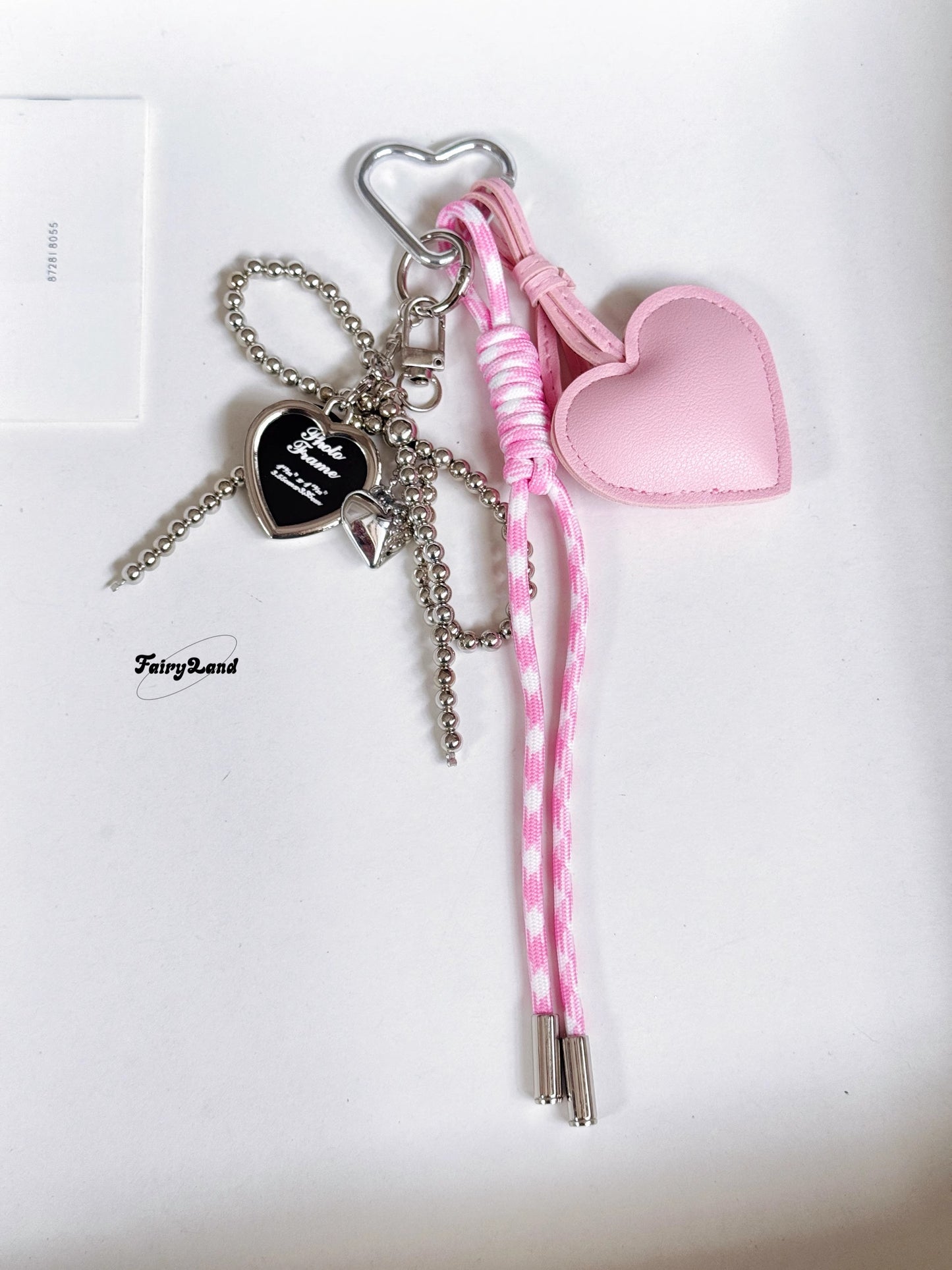 PUハートチャーム(黒)Pu heart charm (black)