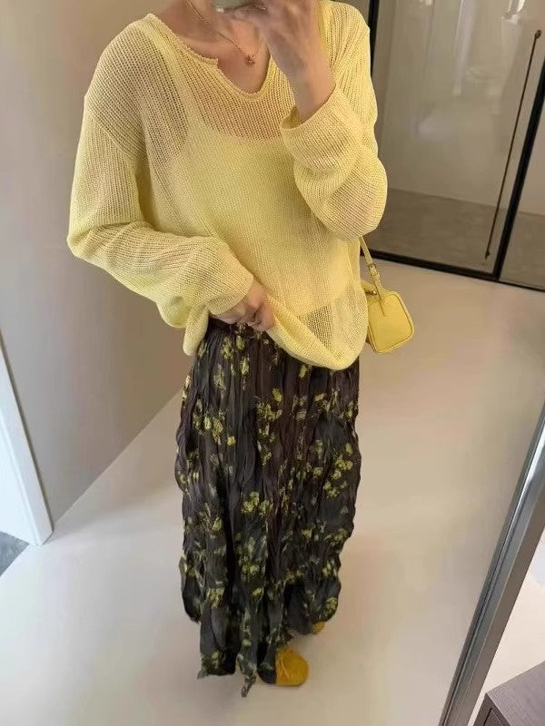 花柄のドレスFloral print dress