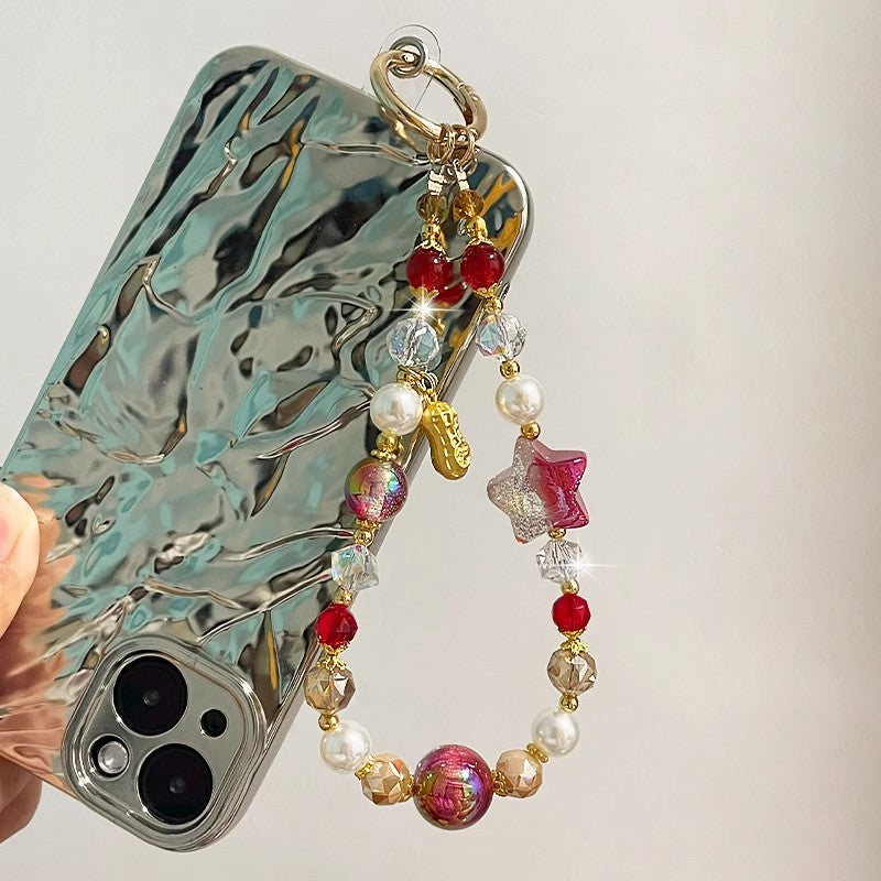 ペンダントケースチェーンビーズPendant phone case chain beaded