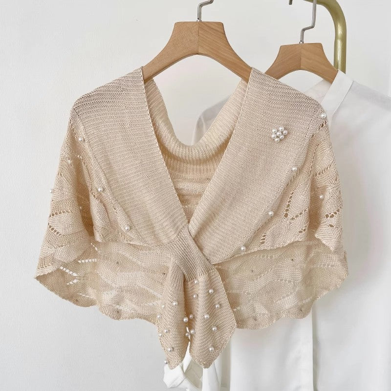ルーズ風ニットストールですIt's a loose knit stole.