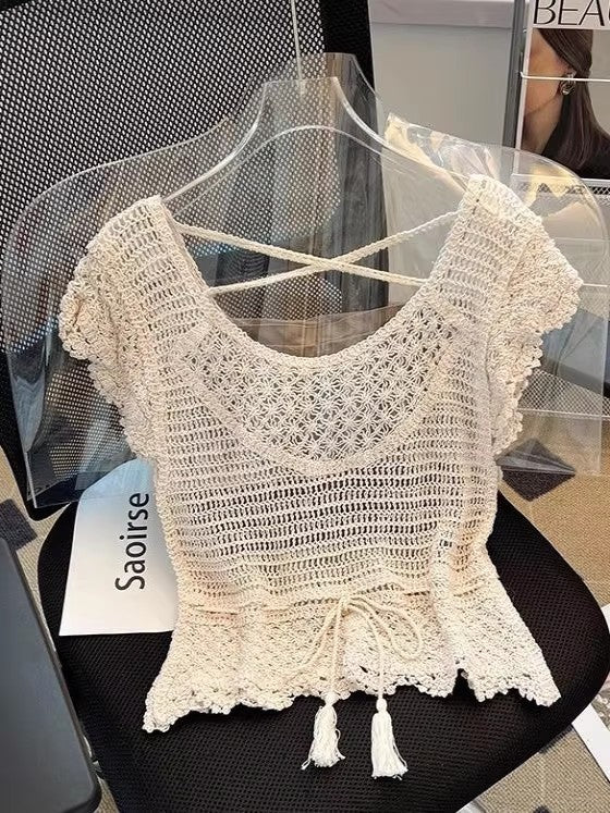 ニット半袖Knit sleeve