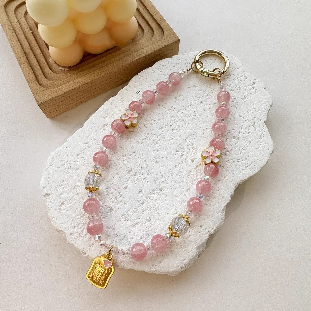 桃のお守り携帯ストラップPeach Blossom Charm mobile phone pendant