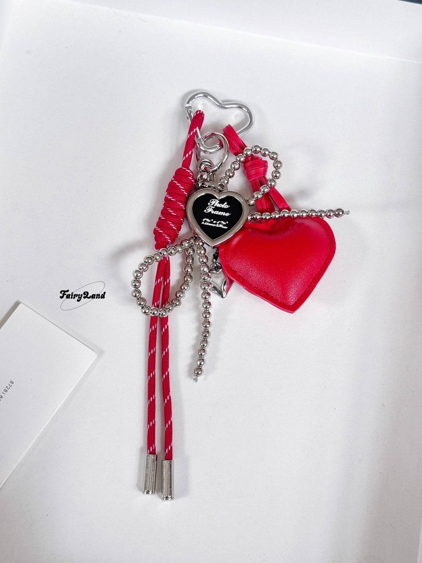 PUハートチャーム(黒)Pu heart charm (black)