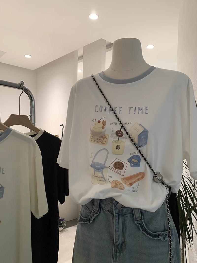 デザートプリントの半袖ですDessert printed short sleeve