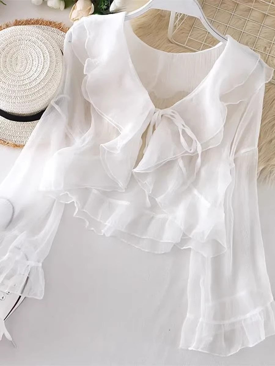 日焼け止めカーディガンの薄手タイプですSunscreen, light cardigan.