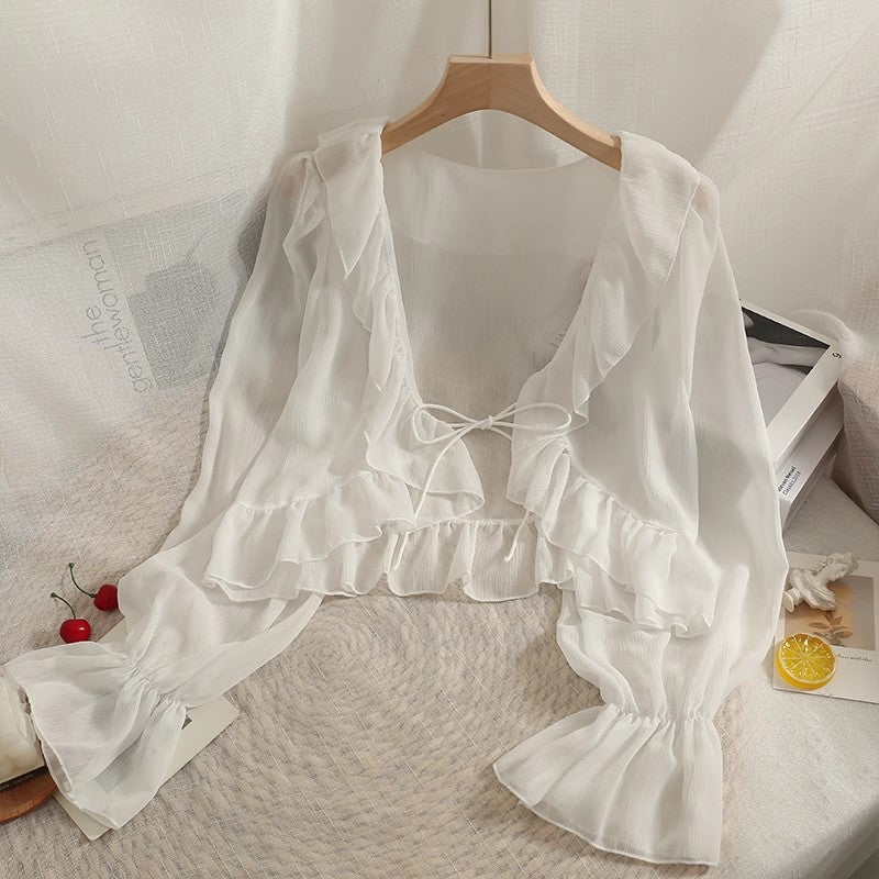 日焼け止めカーディガンの薄手タイプですSunscreen, light cardigan.