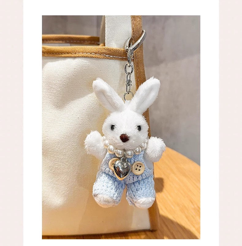 うさぎのぬいぐるみバッグのストラップですRabbit plush toy bag pendant