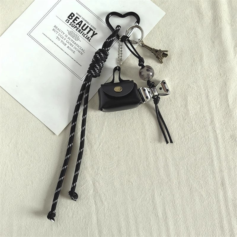 エッフェル塔リボンチャームEiffel Tower ribbon charm (black)