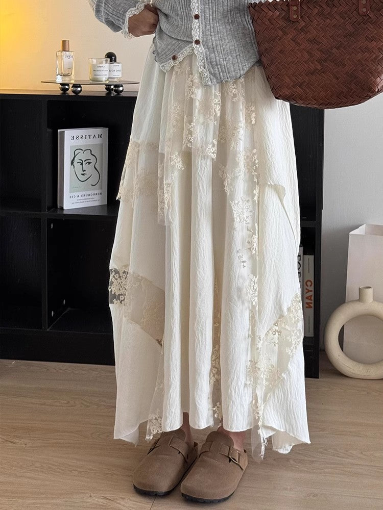 レースのハーフスカートLace skirt
