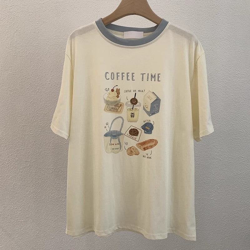 デザートプリントの半袖ですDessert printed short sleeve