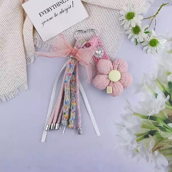 リボンフラワーチャームRibbon flower charm