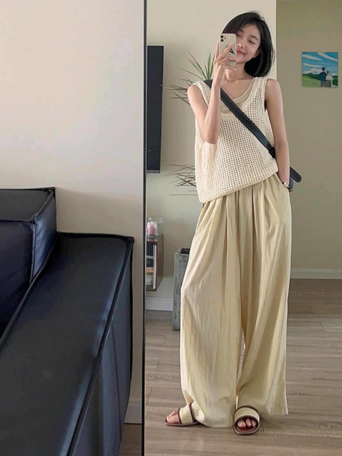 塩系軽熟カジュアルスーツですA casual salt-themed set with a light mature style