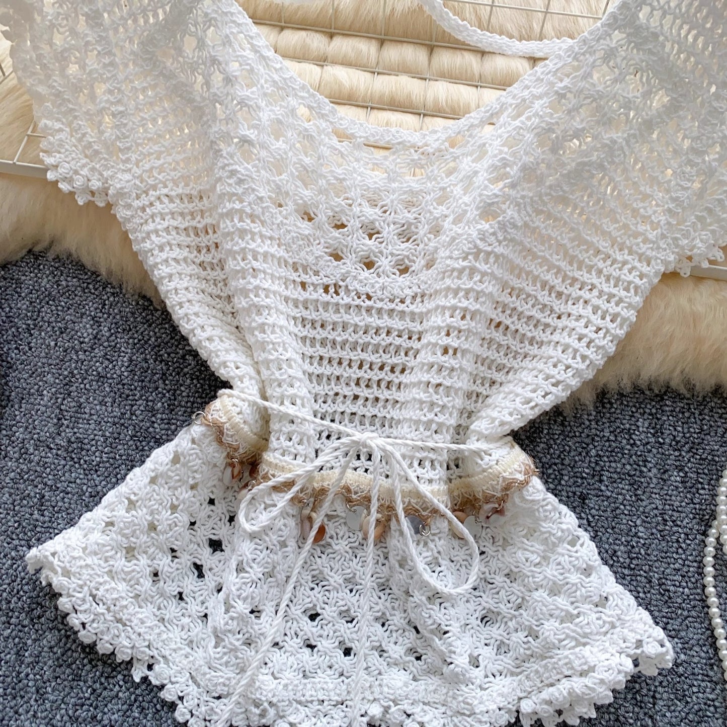 ニット半袖Knit sleeve