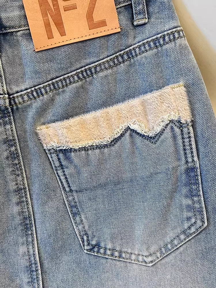 デニムのハーフスカートDenim skirt