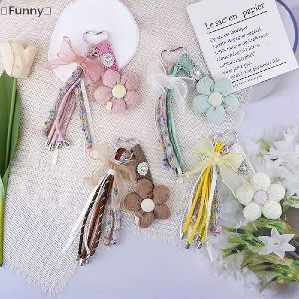 リボンフラワーチャームRibbon flower charm