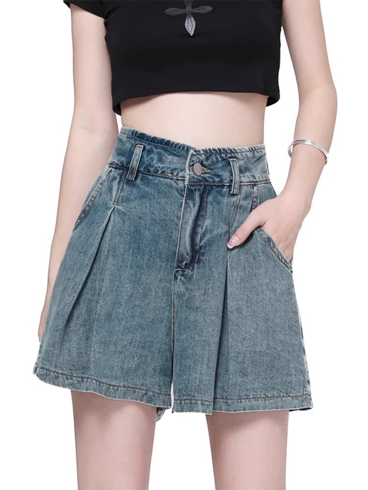 デニムのショートスカートDenim short skirt