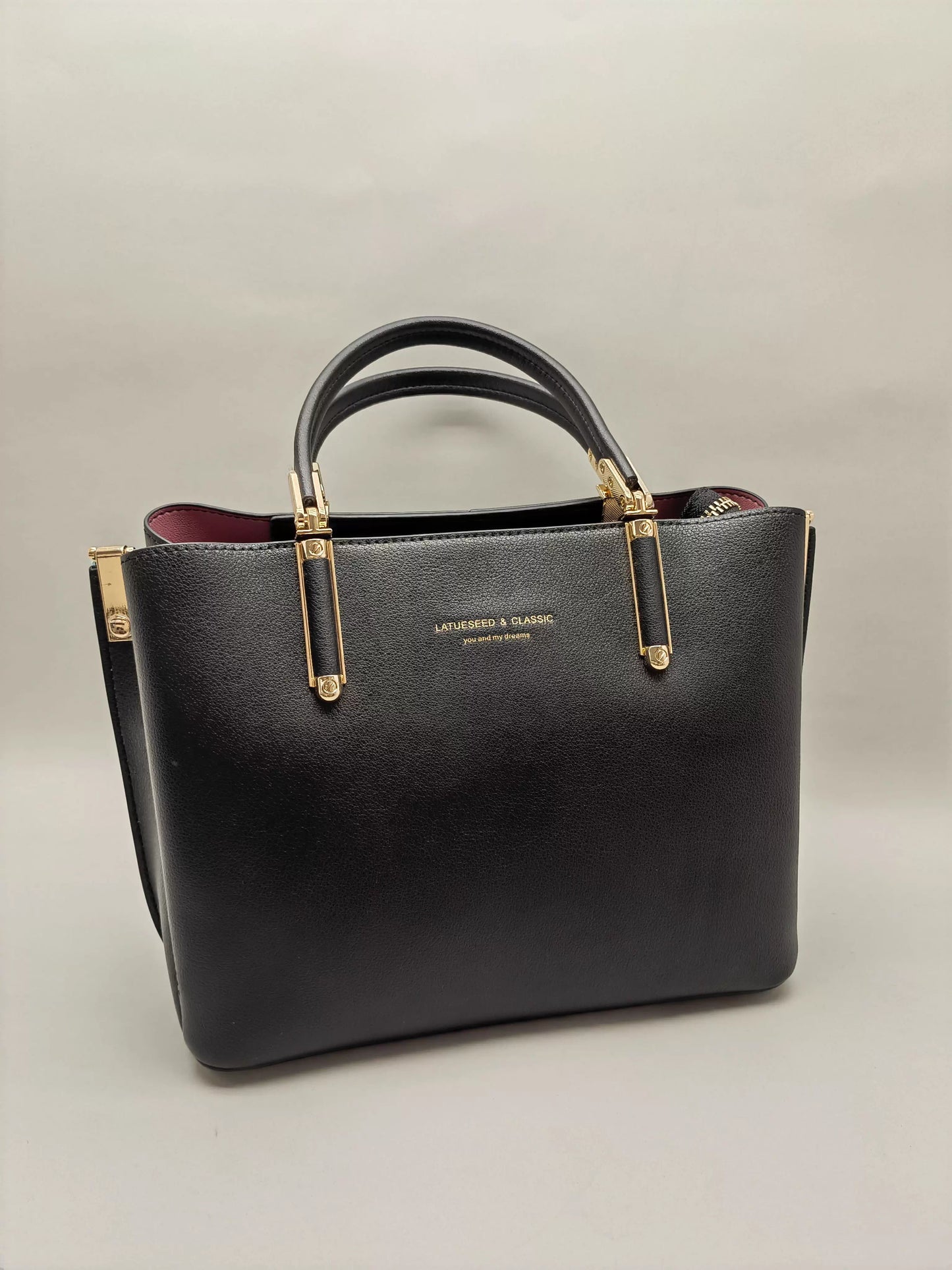 ロスのハンサムな特のファッションの流行の百合の牛革のかばんに乗りますLausshuite is a fashionable, trendy and versatile leather bag