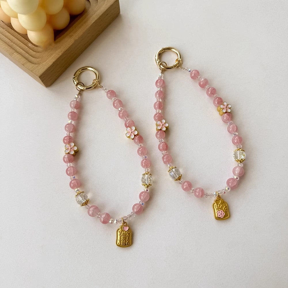 桃のお守り携帯ストラップPeach Blossom Charm mobile phone pendant