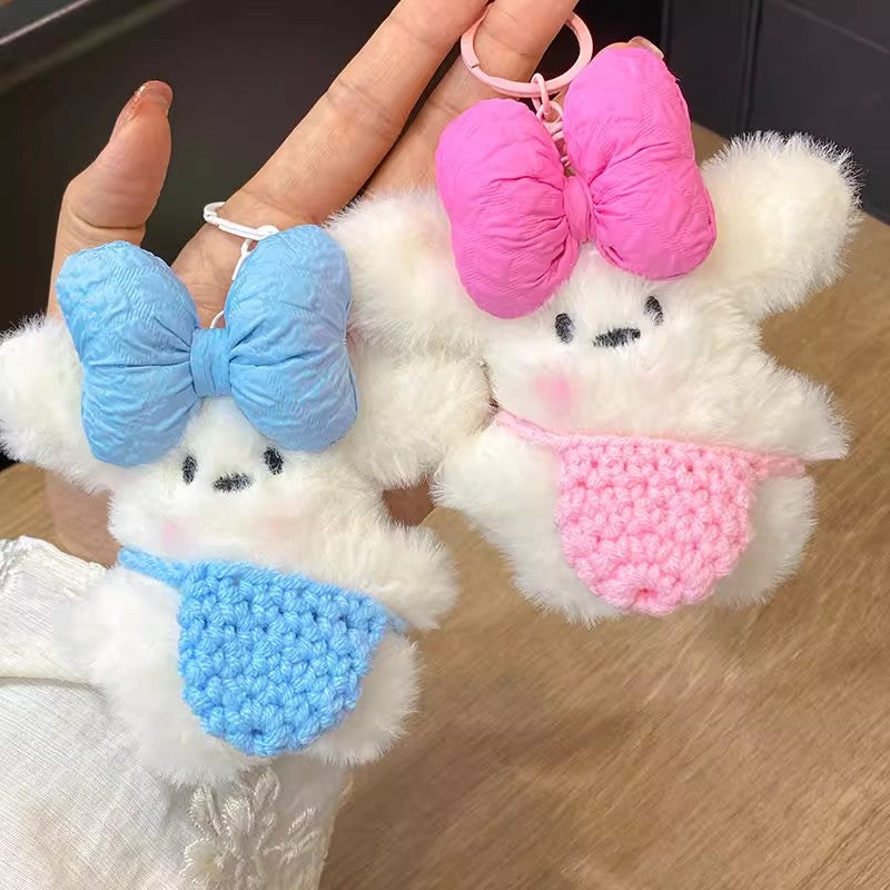 ぬいぐるみぬいぐるみチークうさぎのストラップですPlush plush plush blushing rabbit pendant