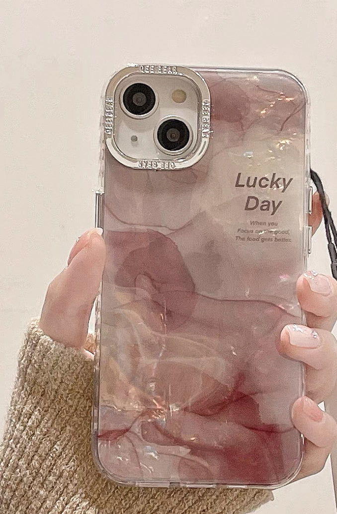 ピンクのブレンドシリコンスマホケース ( Pink - blended silicone phone case)(SJK034)