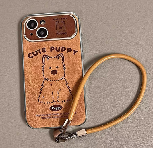 可愛らしいウエストハイランドホワイトテリアのスマホケース(An adorable West Highland White Terrier phone case)(SJK011)