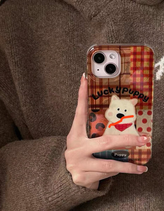 犬のスマホケースが、全場を可愛らしさで埋め尽くす(Dog - themed phone cases are taking the world by storm with cuteness!)（SJK003））