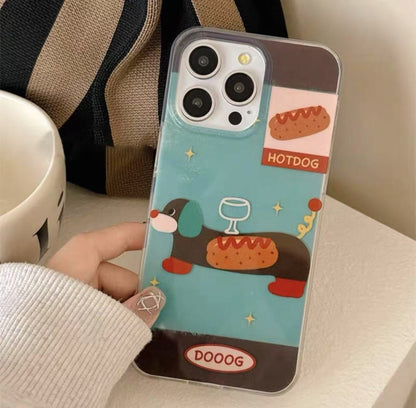 ダックスフンドのスマホケース(Dachshund phone case)（SJK005）